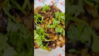 Mushroom recipe food youtubeshorts malayalam [upl. by Aizitel]