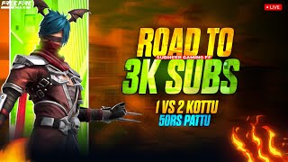 1VS2 KOTU 50 PATU🔥 READY TO 3 K SUBSCRIBERS 🎉🇨🇮live munnabhaisudheergamingff [upl. by Ludeman]