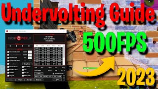 UPDATED 2023 How to Undervolt Your Laptop and Get 500 FPS in FortniteThrottle Stop [upl. by Eniaj511]