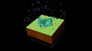 Simulation of a laser ablation process [upl. by Millburn]