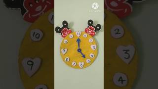 Cardboard clock making⏰ craft wall hanging diy home made [upl. by Irec]