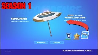 NUOVO OMBRELLINO DELLA VITTORIA DELLA STAGIONE 1 CAPITOLO 4 DI FORTNITE [upl. by Nahsyar897]