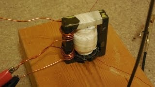 Homade High Voltage Transformer MK3 Works [upl. by Hayimas]