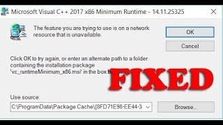 How to fix Feature You Are Trying To Use Is On A Network Resource That Is Unavailable error  2022 [upl. by Eiramaneet44]