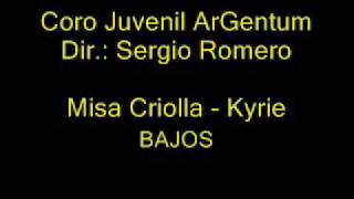 MISA CRIOLLA  1 KYRIE BAJOS [upl. by Eidas]