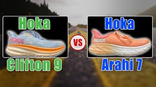 Hoka Clifton 9 vs Hoka Arahi 7 [upl. by Eward628]