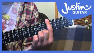 E Shape Barre Chord Grip Major and Minor Guitar Lesson IM111 How to play IF Stage 1 [upl. by Benildas]