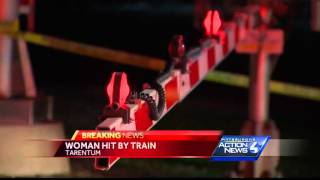 Woman hit by train at Tarentum crossing [upl. by Anha]