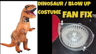 DINOSAUR COSTUME  BLOW UP COSTUME FAN FIX [upl. by Ehtiaf802]