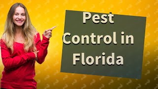 Is pest control necessary in Florida [upl. by Annayr]