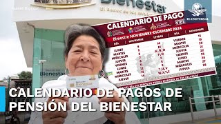 ¿Cuándo son los pagos de la Pensión del Bienestar de noviembre [upl. by Nemra]