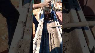 satisfying concrete casting with vibrator [upl. by Aila]