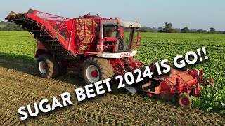 4Kᵁᴴᴰ Sept 2024 Dennington Halls Vervaet 617 six row sugar beet harvester working in Suffolk 💪👍 [upl. by Zenobia]