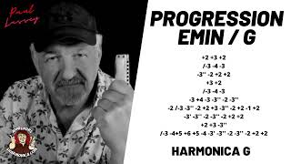 Progression Em G  Harmonica G [upl. by Warchaw]