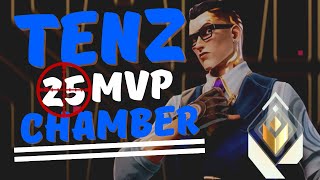 SEN TENZ SICK 25 ELIMS MVP CHAMBER GAMEPLAY ON SPLIT [upl. by Aerdnu365]