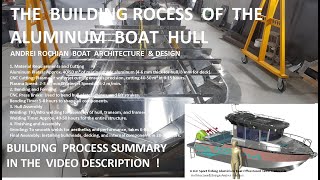 HOW THE ALUMININUM BOAT HULL IS BUILT 64m Sport Boat ArchitectureampDesign Andrei Rochian [upl. by Mccord]