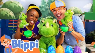 Counting 1 to 10 with Blippi Dino Egg Hunt Adventure  Educational Videos for Kids [upl. by Okram40]