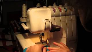 Serger overlock interlock naehmaschinen flatlock rollsaum Gritzner 788 [upl. by Anilejna337]