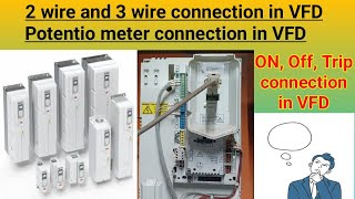 2 wire amp 3 wire connection in VFD [upl. by Lauralee]