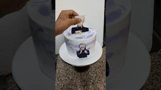 Satoru Gojo cartoon theme cake 🎂 normal design 😋short video viralvideo viralshorts trending [upl. by Dwain]