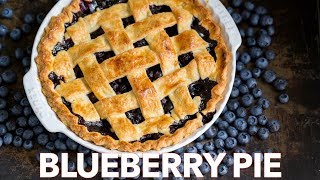 How To Make The Ultimate Blueberry Pie Recipe  Flaky Crust [upl. by Anayi]