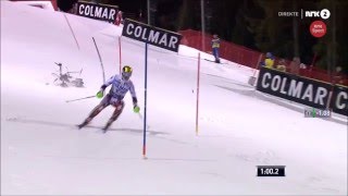 Drone styrter ned mot Marcel Hirscher [upl. by Araem]