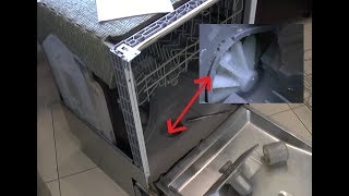 How to repair a dishwasher  BoschSiemens  drain pump on all the time and water supply cut off [upl. by Lulu306]