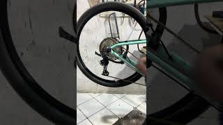 Smooth shifting on DEORE M6100 cycle cyclinglife bikelife bike [upl. by Enirahtak]