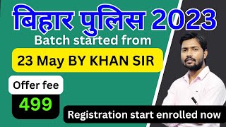 bihar police new batch by Khan sir 2023  Khan sir  bihar police new vacancy I bihar si book list [upl. by Styles]