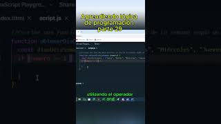 lógica de programacion p29 javascriptdesdecero aprendejavascript cursodejavascript [upl. by Mirabelle]