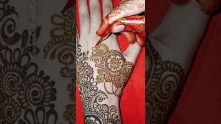 New Floral Arabic Mehndi Design shorts youtubeshorts henna mehndi viralvideo Anumehndi7045 [upl. by Liberati]