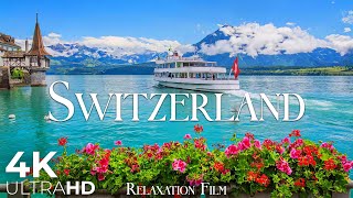 Switzerland 4K  Scenic Relaxation Film with Peaceful Relaxing Music  Video 4K Ultra HD [upl. by Partan925]