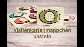 📇 Visitenkartenhalter basteln  Stempelset Kreiert mit Liebe Stampin Up [upl. by Holleran836]