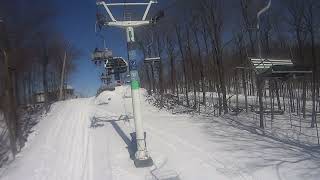 Ski Conditions SUD Lift D Saint Bruno March 12 2024 [upl. by Moffitt468]