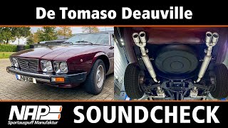 NAP Sportauspuff ▶ De Tomaso Deauville  Soundcheck [upl. by Dralliw]