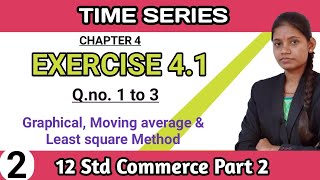 time series class 12 commerce part 2  exercise 41 Question number 1 to 3 HSC board lecture 2 [upl. by Kitty126]