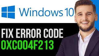 HOW TO FIX ERROR CODE 0XC004F213 IN WINDOWS 10 2024FULL GUIDE [upl. by Amata]