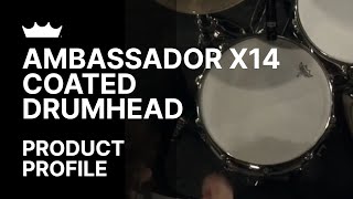 Ambassador X 14 Coated Drumhead  Remo [upl. by Sualokin]