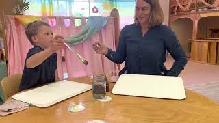 A Waldorf Wet on Wet Painting Demonstration [upl. by Ssidnac]