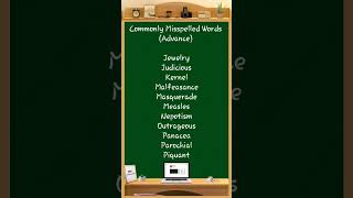 Commonly Misspelled Words 133 comprehension learningwords sentencestructure [upl. by Laamaj]