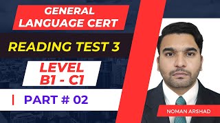 General Language Cert Reading Test 3  Part 2  For Level B1 to C1  SELT Reading Test [upl. by Akimed]