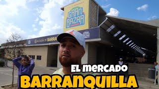 ASI SE VE LA PLAZA DEL MERCADO EL GRAN BAZAR EN BARRANQUILLA [upl. by Esmerolda651]