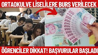 Öğrencilere MÜJDE Burs verilecek Lise ortaokul ilkokul burs başvurusu VGM Bursu 2025 [upl. by Paten496]