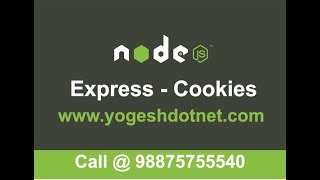 cookies in expressJS  cookie parser in node js  Hindi [upl. by Lukasz]