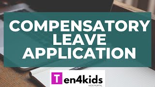 Compensatory Leave Application [upl. by Merry]