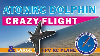 FPV RC plane Crazy flight AtomRC Dolphin amp Large 24m fpv plane Phoenix 2400 [upl. by Albertson751]