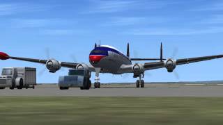 FSX Northwest Airlines Super Constellation [upl. by Ferri]