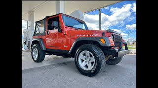 2005 Jeep TJ Rubicon Rare Impact Orange automatic 1 of 12 [upl. by Ariela]