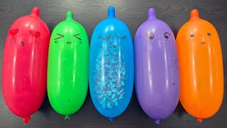 Mixing Stuff with Funny Taco Balloons ASMR tacoslime fluffy [upl. by Aienahs267]