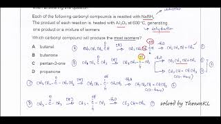 970111MJ17Q20 Cambridge International AS Level Chemistry 9701 MayJune 2017 Paper 11 Q20 [upl. by Atsejam439]